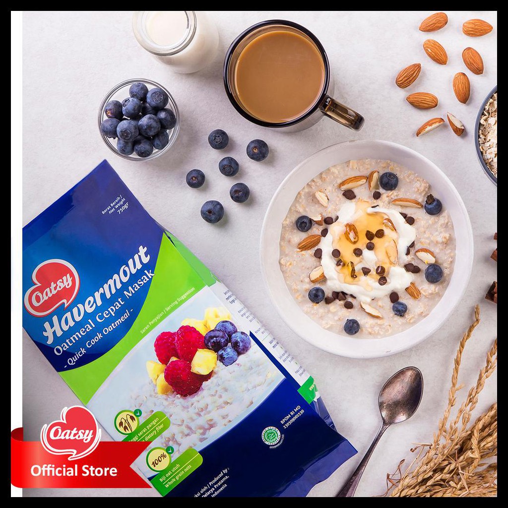 Jual Oatsy Quick Cook Oatmeal 750G (Free Container) | Shopee Indonesia