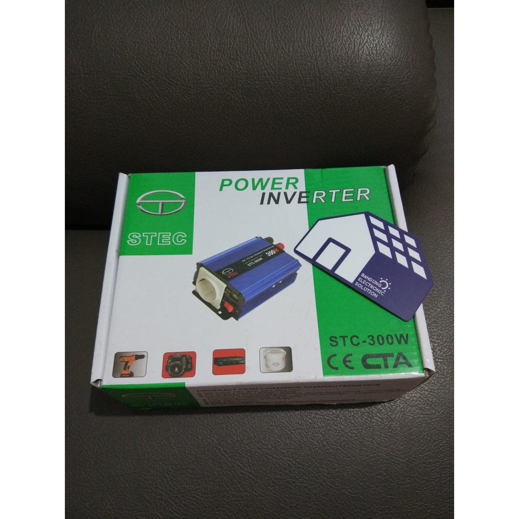 Jual power inverter modified STEC STC dc to ke ac 300w 300 w watt stc ...