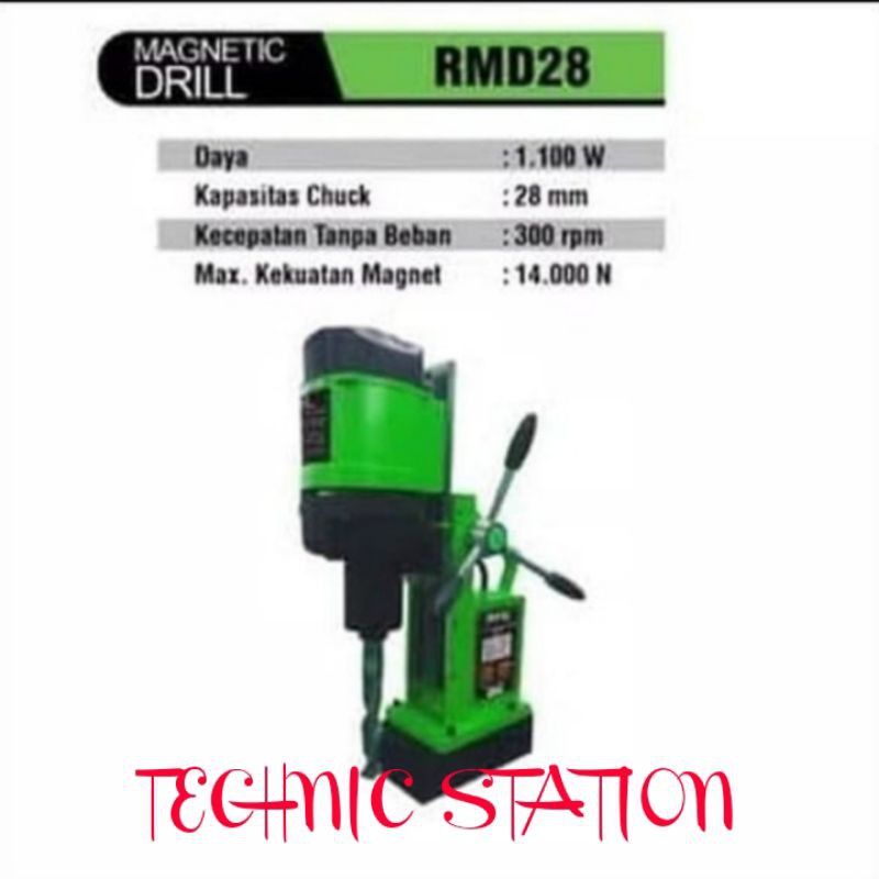 Jual Mesin Bor Magnet Magnetic Drill 28mm RMD 28 RMD28 RYU TEKIRO ...