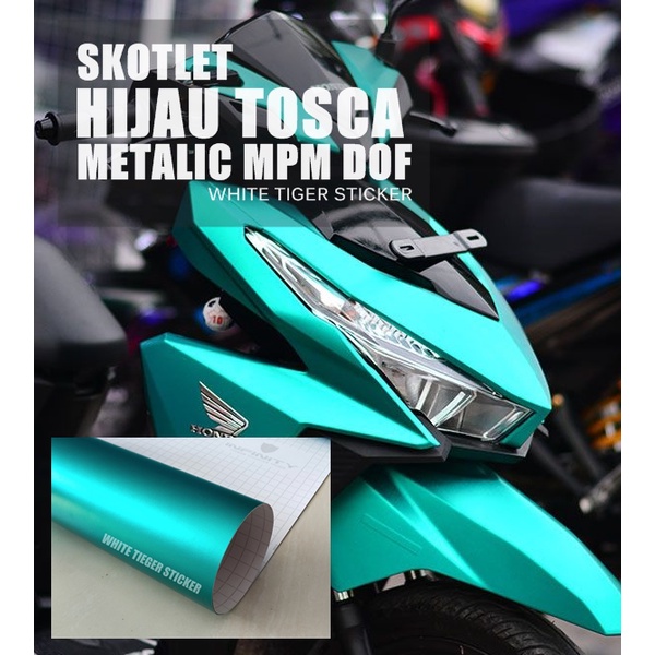 Jual Skotlet Stiker Motor Hijau Tosca Metalic Dof Mpm Skotlet Metalik