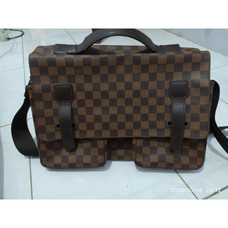 Leather Lv Sling Bag Damier Louis Vuitton LV Broadway