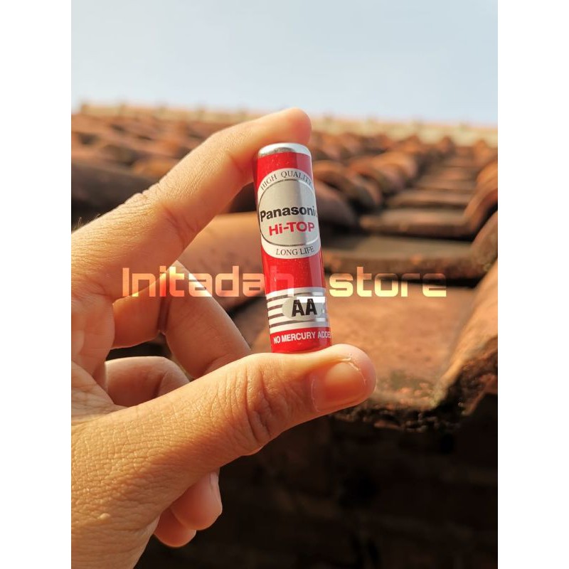 Jual baterai A2 AA panasonic hi-top merah batu batrai/batre/batrei ...