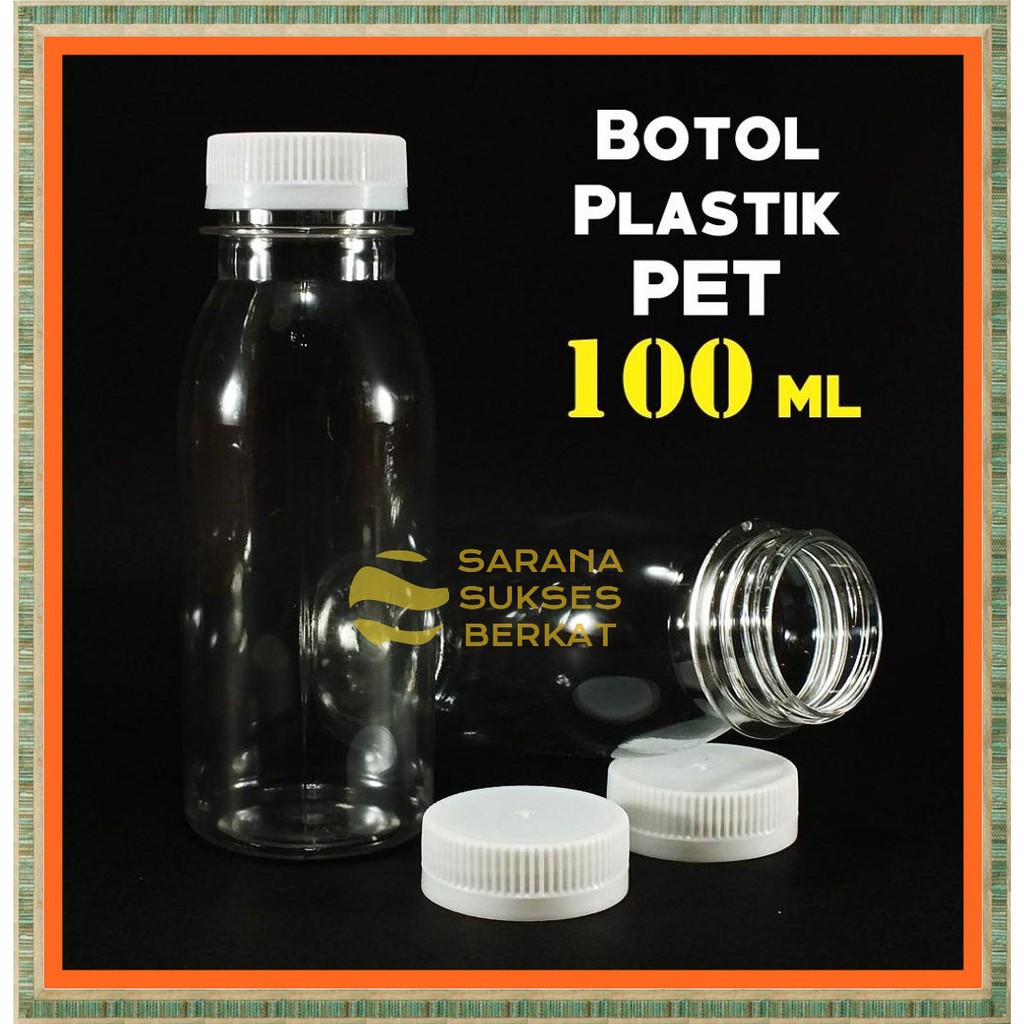 Jual Botol Plastik PET Tabung Jelly Kemasan 100 Ml | Shopee Indonesia