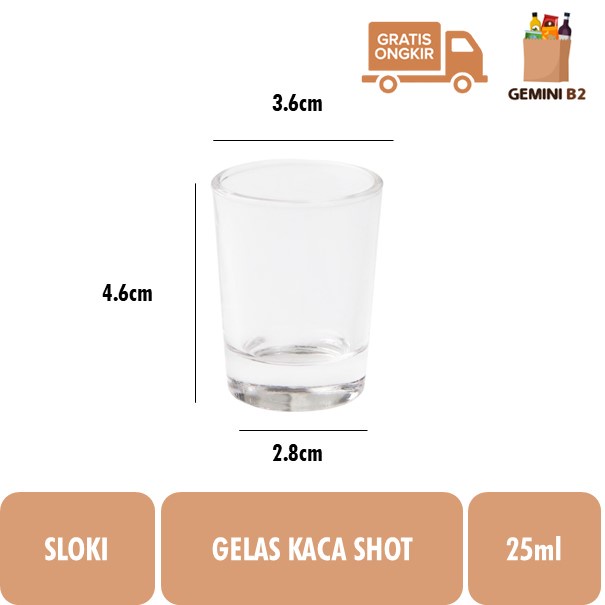 Jual Gelas Sloki Gelas Shot Gelas Soju Gelas Kaca 25ml Shopee Indonesia 9471