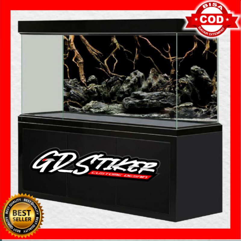Jual STICKER AQUARIUM / BACKGROUND AQUARIUM / WALLPAPER AQUARIUM BATU