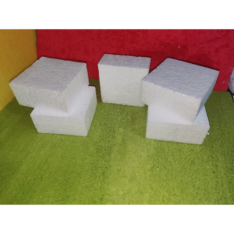 Jual Styrofoam / gabus Kotak 10x10x5cm | Shopee Indonesia
