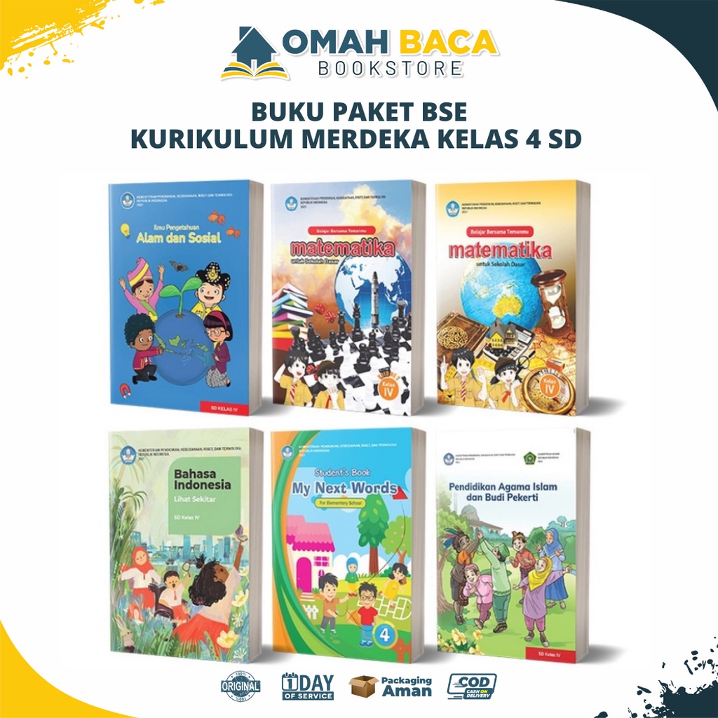 Jual Buku Paket BSE SD Kelas 4 Kurikulum Merdeka | Shopee Indonesia