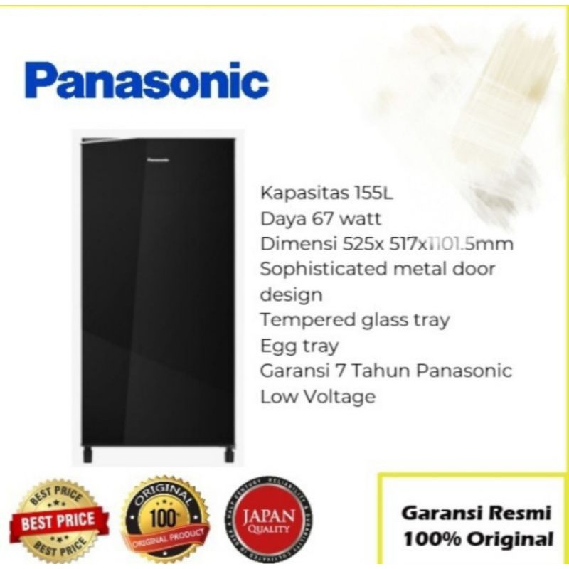 Jual Kulkas Pintu Panasonic Nr Af Spk Hitam New Garansi Resmi