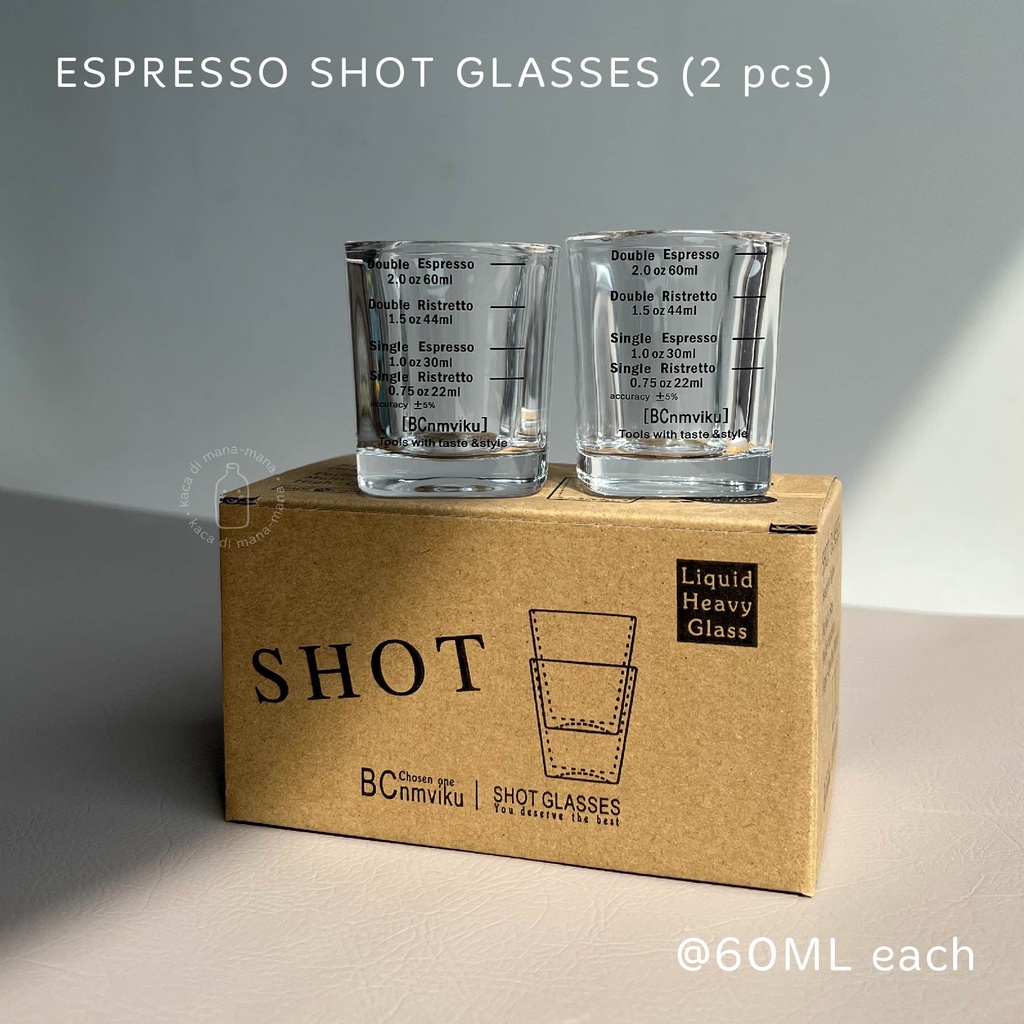 Jual Isi 2pc Espresso Shot Glass Square Gelas Ukur Takar Kopi Gelas Sloki Kotak Shopee 7445