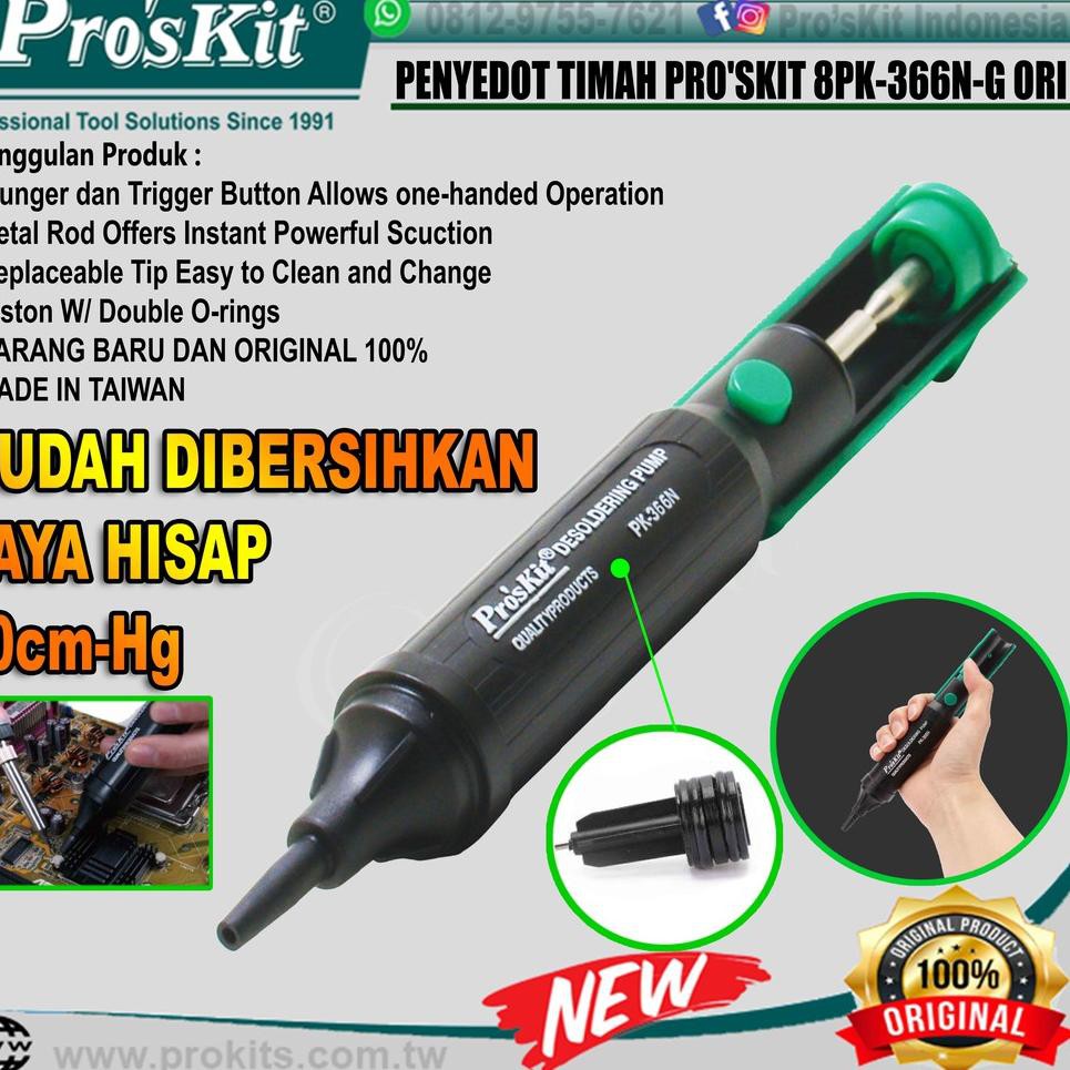 Jual Penyedot Timah PRO'SKIT 8PK366NG ORIGINAL Proskit Desoldering