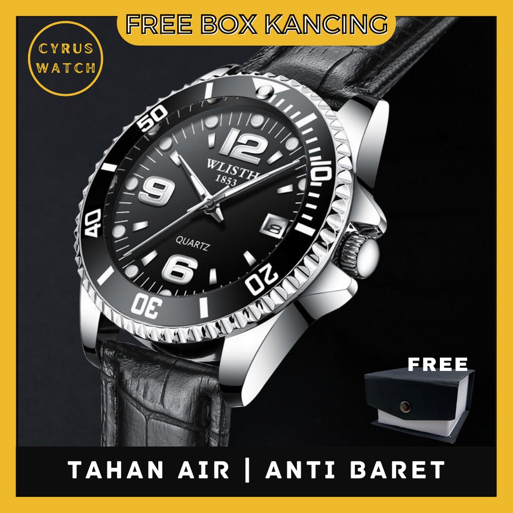 Jual WL001 COD - Jam Tangan pria kulit sintetis impor / jam tangan
