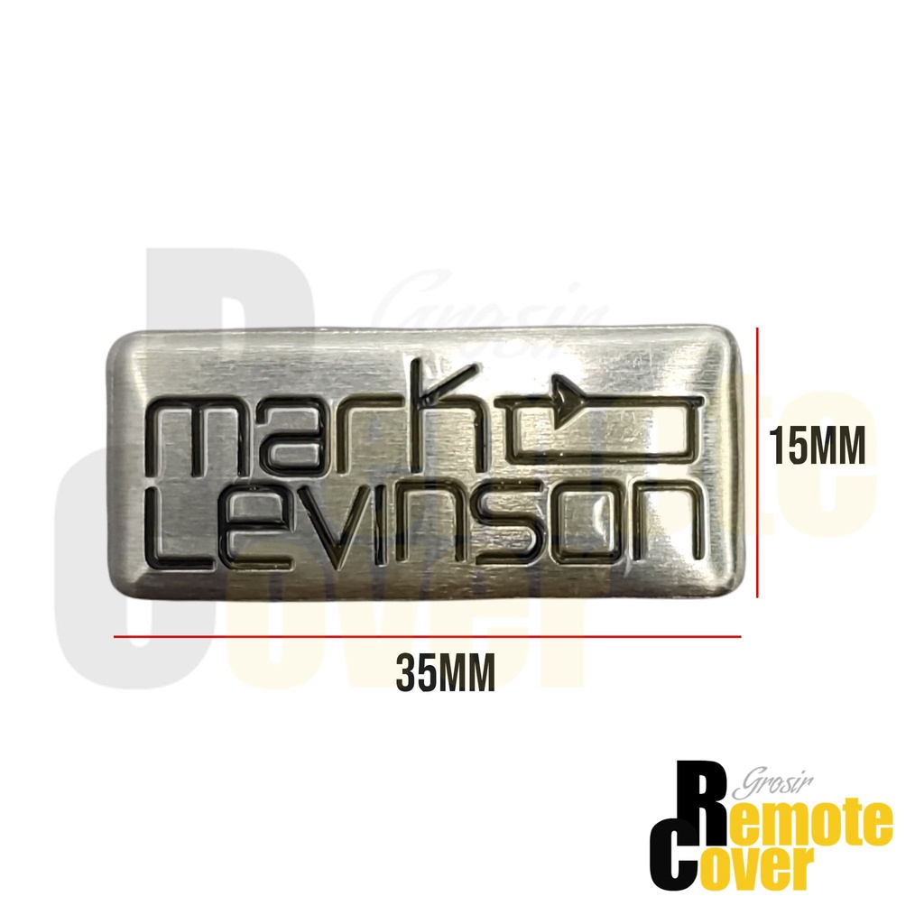 Jual emblem aluminium sticker decals 3d logo mark levinson audio