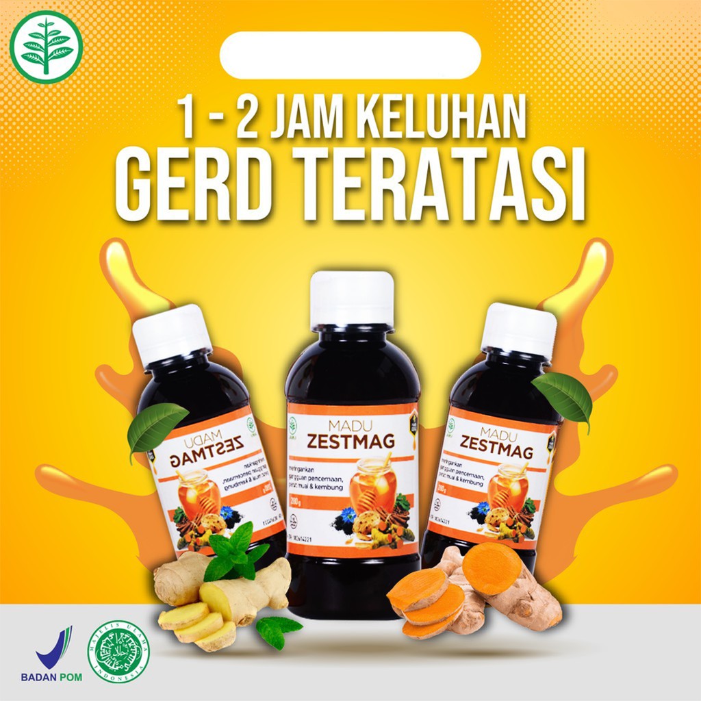 Jual Madu Zestmag Original Madu Herbal Asam Lambung Gerd Maag