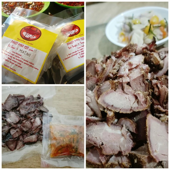 Jual sei sapi paket ekonomis 120 grm - sambal luat - BARU | Shopee ...
