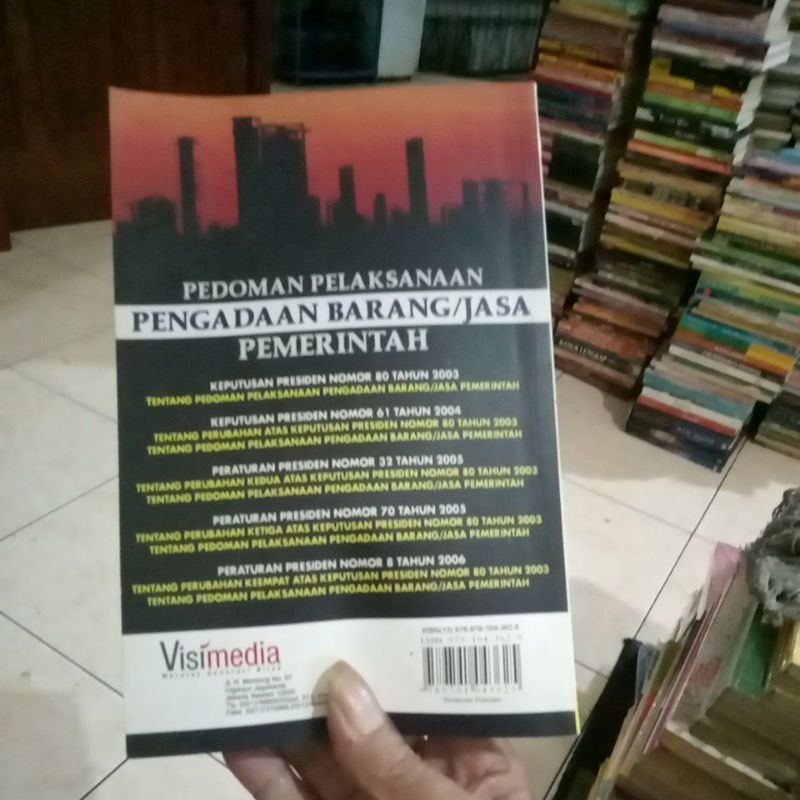 Jual ORI BUKU PEDOMAN PELAKSANAAN PENGADAAN BARANG /JASA PEMERINTAH ...