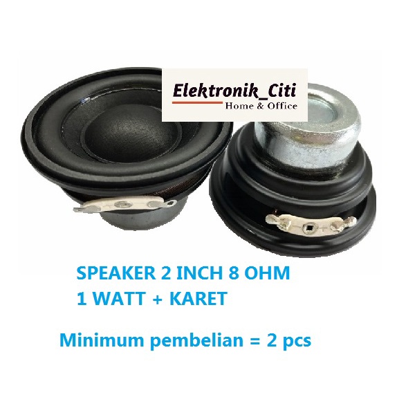 Jual SPEKER 2 INCH INCHI 2INCH 2INCHI 8 OHM 1 WATT PLUS KARET (ISI 5 ...