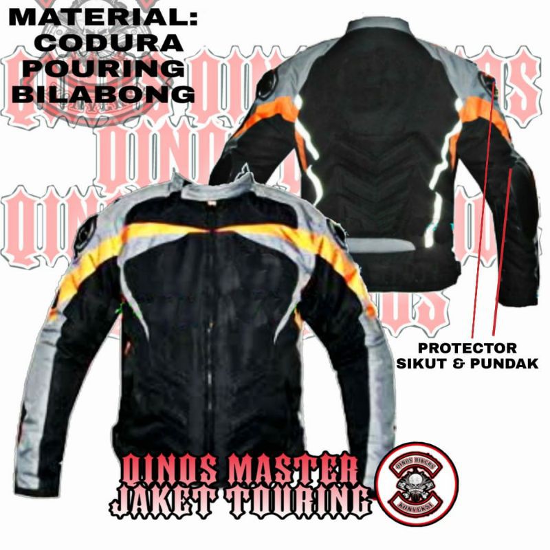 Jual jaket touring polos jaket motor jaket full protector | Shopee