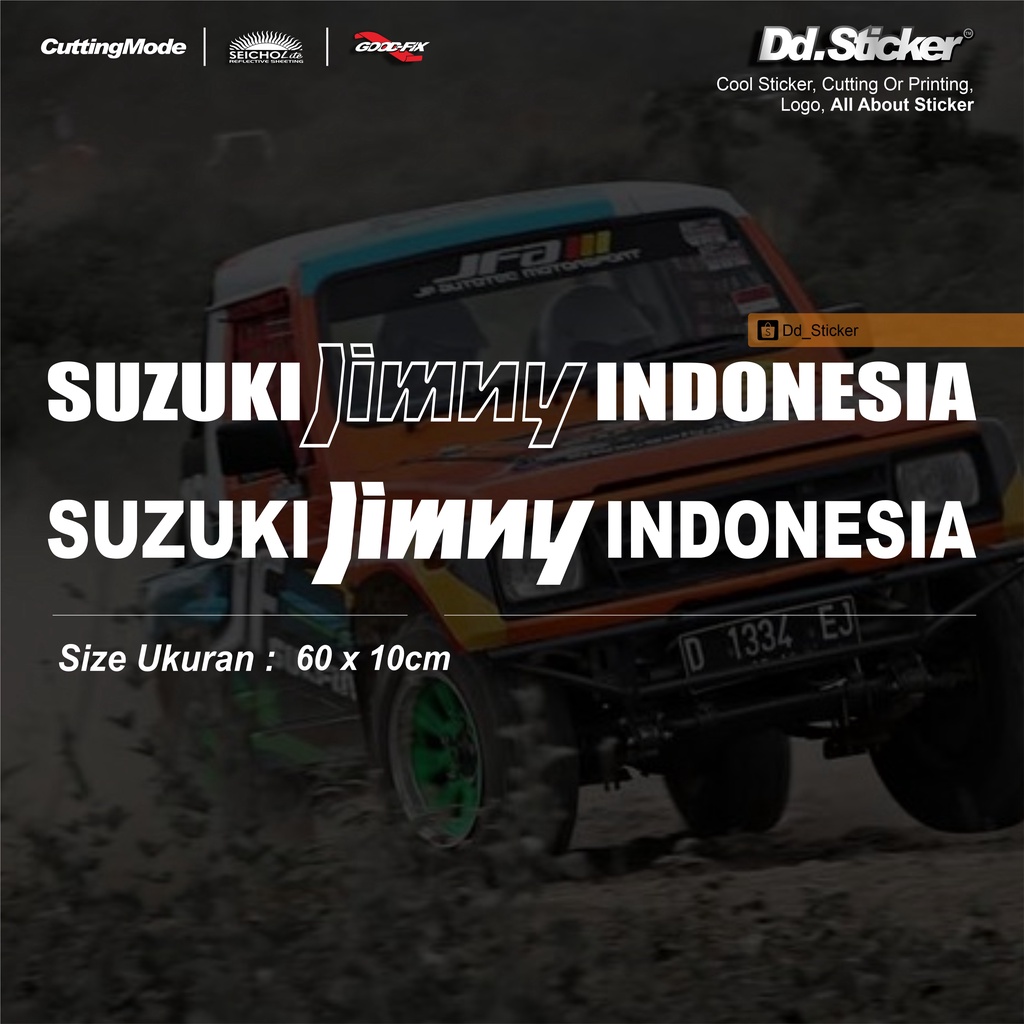 Jual SUZUKI JIMNY INDONESIA Vinyl Decal 4x4 Mobil | Cutting Sticker