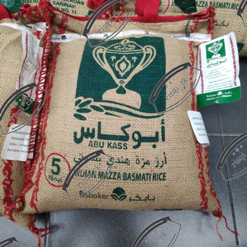 Jual Beras Arab Basmati Abukass 5KG Indian Mazza Basmati Rice Abu
