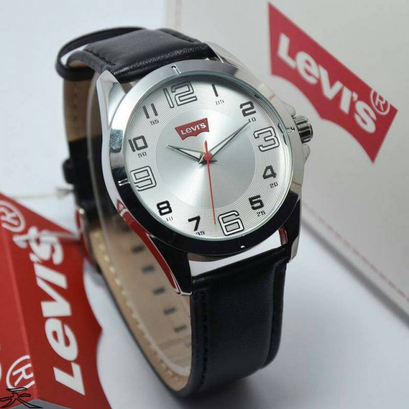 JAM TANGAN PRIA MERK LEVI S ORIGINAL TALI KULIT