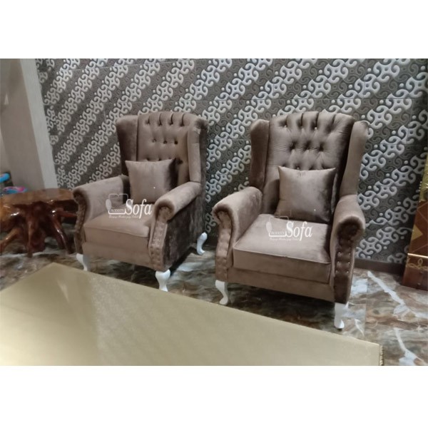 Jual Sofa Ruang Tamu Modesty 1 + 1 Seater Wing Chair | Shopee Indonesia