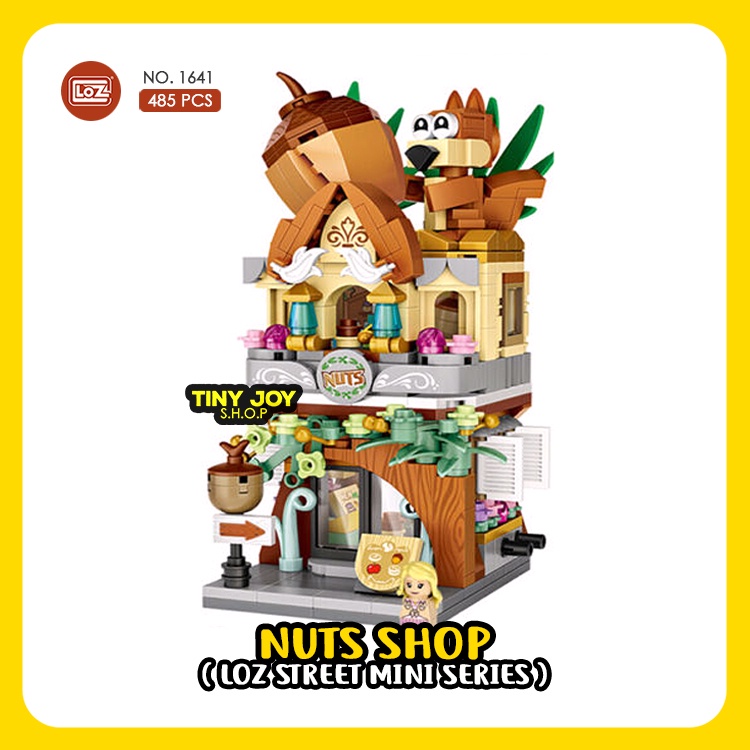 Jual LOZ Street Mini ( NUT SHOP ) 1641 DIY Puzzle Block Toko Kacang