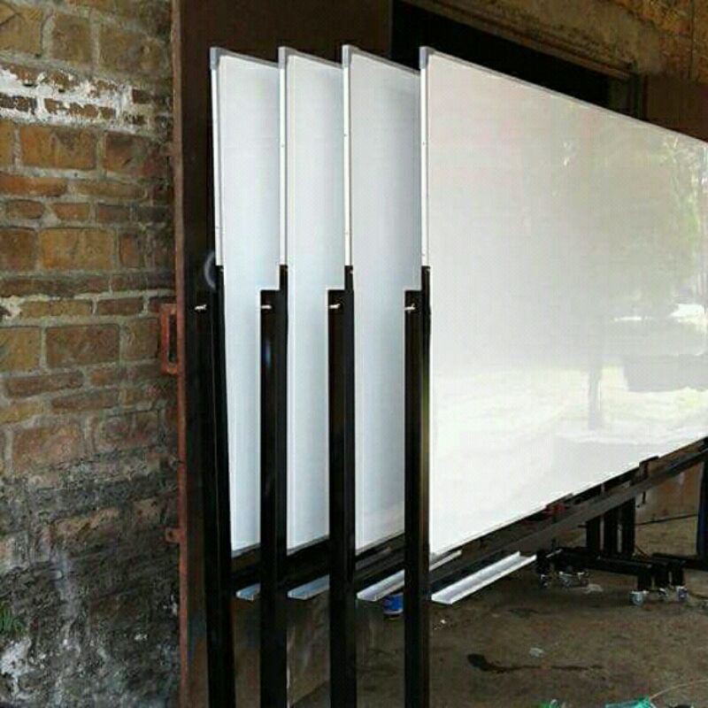 Jual PAPAN TULIS WHITEBOARD UK.240X120 CM TIANG+KAKi RODA | Shopee ...