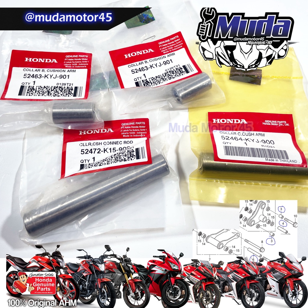 Jual BOSH PRO-LINK CBR150R CB150R CBR250R 52472-K15-52463-52464-KYJ ...