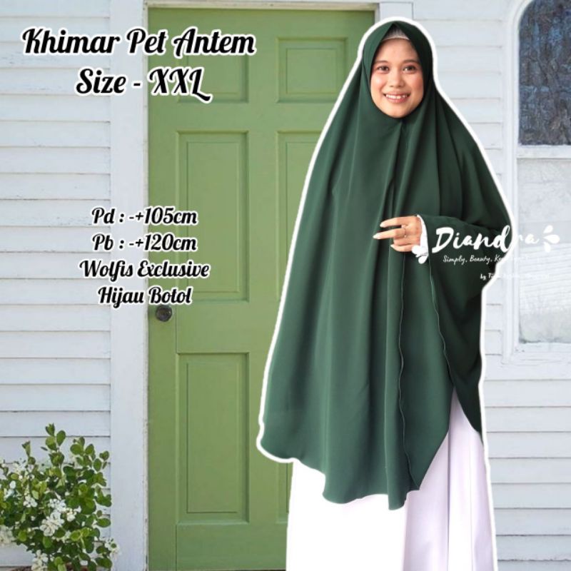 Jual Diandra Hijab Size XXL Pet Wolfis | Shopee Indonesia