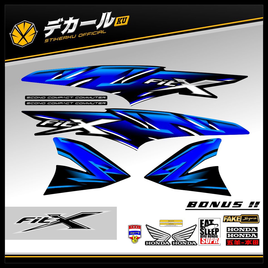 Jual STRIPING SUPRA FIT X / STKER SUPRA FIT X / STIKER SUPRA FIT X ...