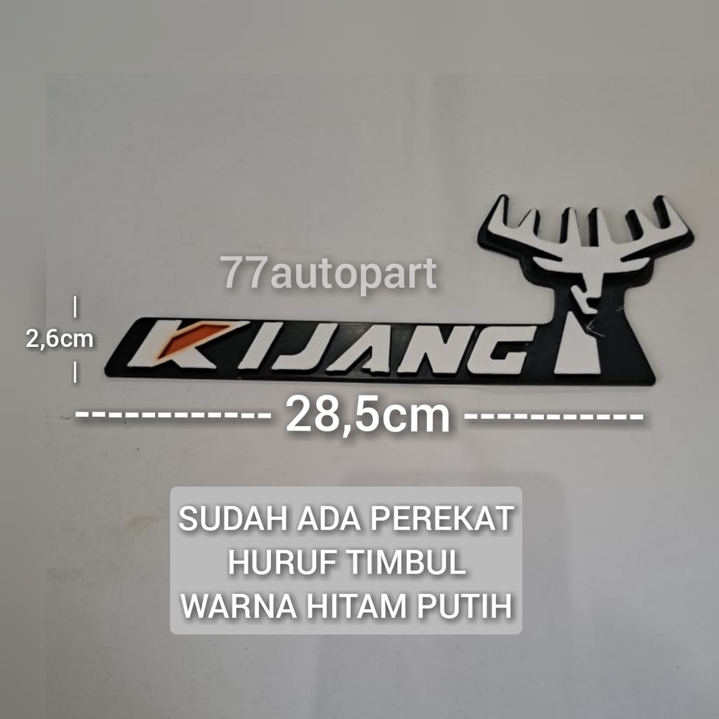 Jual Emblem Logo Kijang Super Kepala Tulisan Tanduk Kepala Kijang Super Shopee Indonesia