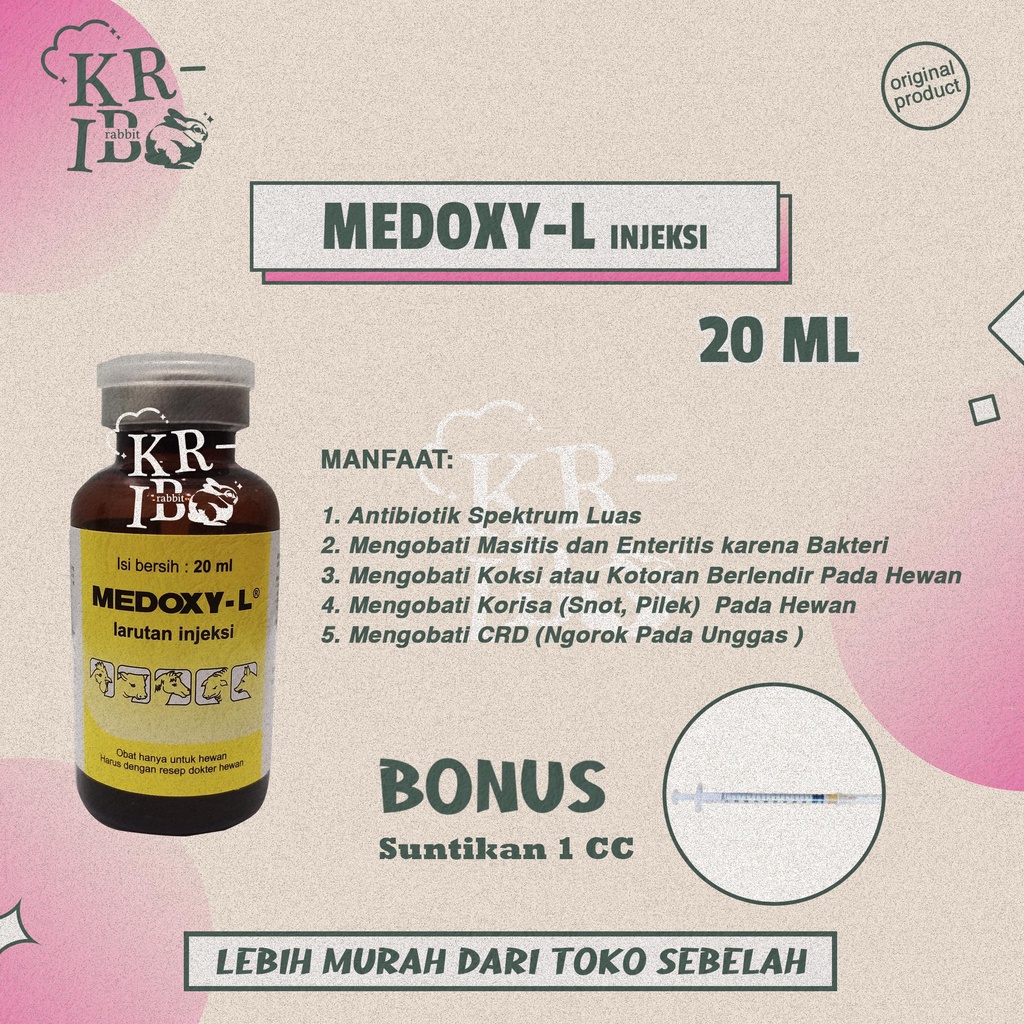 Jual Medoxyl Obat Kotoran Berlendir Koksi Masitis Hewan Injeksi Shopee Indonesia