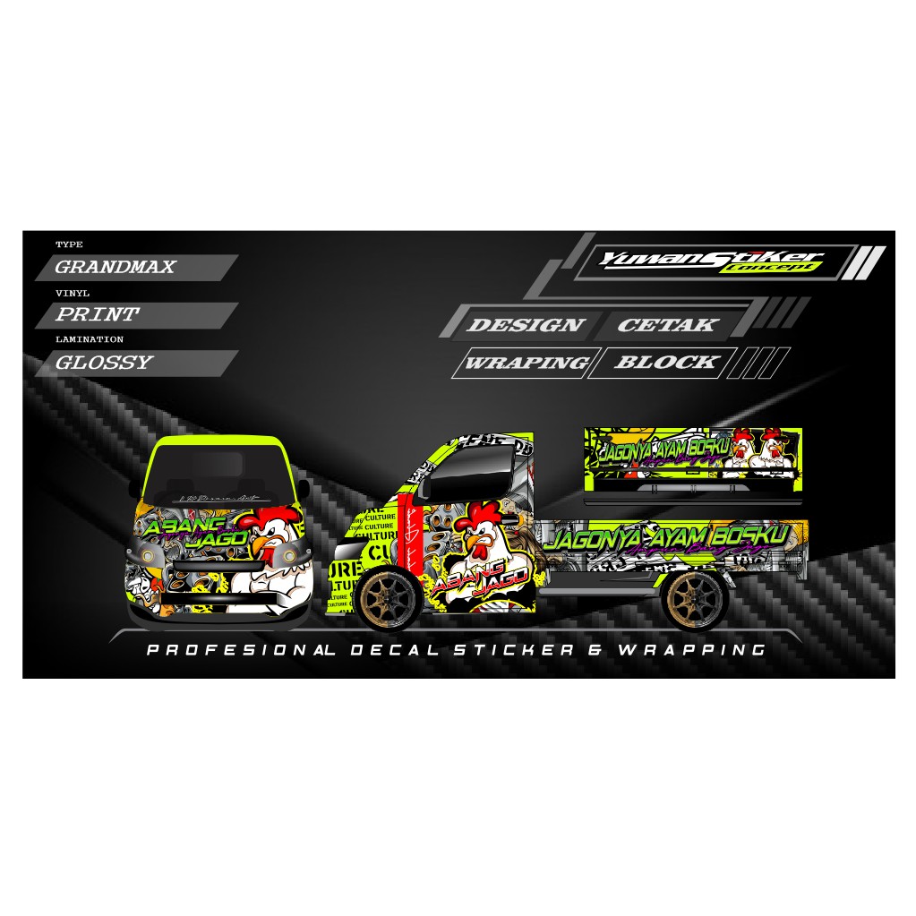 Jual STIKER DECAL GRANDMAX CUSTOM | Shopee Indonesia