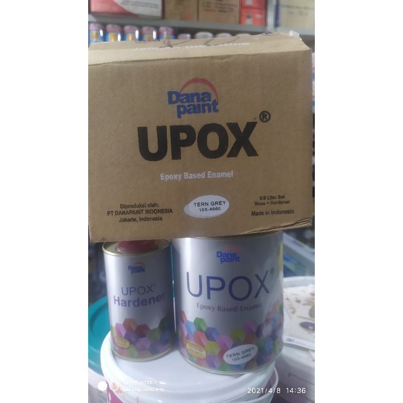 Jual Cat Minyak UPOX® (Epoxy Based Enamel) @0,9 L/Set (0,6L UPOX Enamel ...