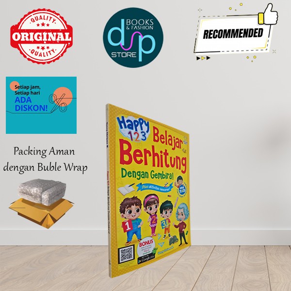 Jual BUKU BELAJAR BERHITUNG ANAK TK PAUD HAPPY 123 BELAJAR BERHITUNG ...