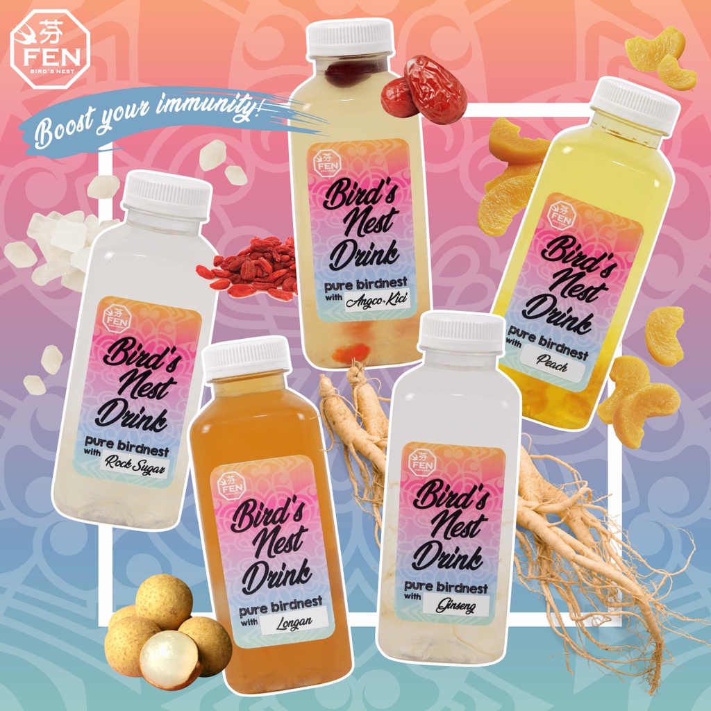 Jual Minuman Sarang Burung Walet Asli Fen Bird Nest Drink 250 ml Shopee Indonesia