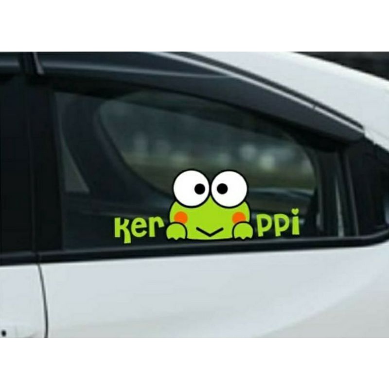 Jual STIKER MOBIL KEROPPI LUCU STICKER CUTTING KACA/BODY CAR | Shopee ...