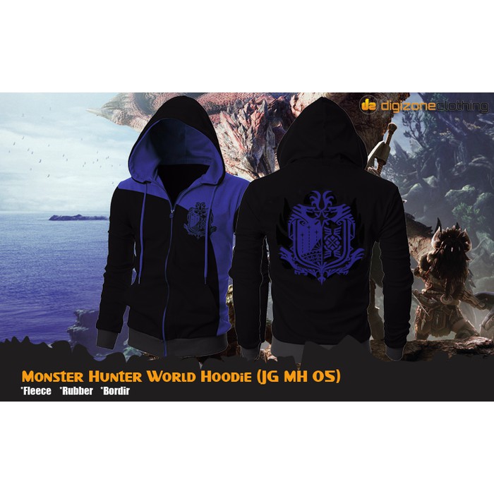 Jual Jaket Monster Hunter World Hoodie JG MH 05 Shopee Indonesia