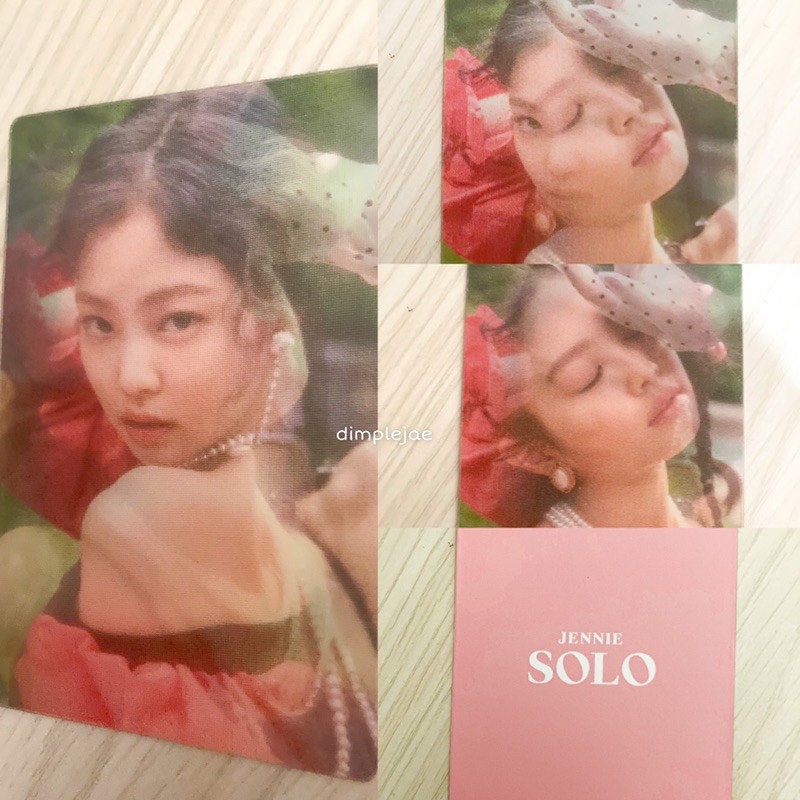 [RARE] JENNIE (BLACKPINK) - SOLO Hologram (Lenticular) Photocard KTown4u  SOLO Photobook/Album