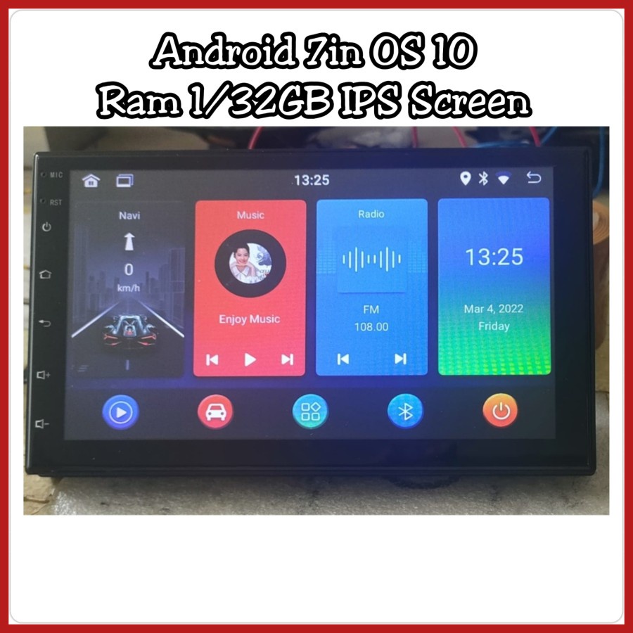 Jual Head Unit Android 7in Eniqma OS 10 Ram 1/32GB IPS Screen | Shopee ...