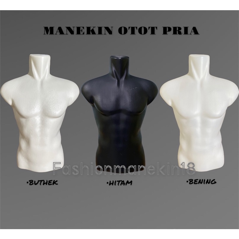 Jual PATUNG MANEKIN PRIA SETENGAH BADAN - PATUNG BAJU ATASAN KAOS