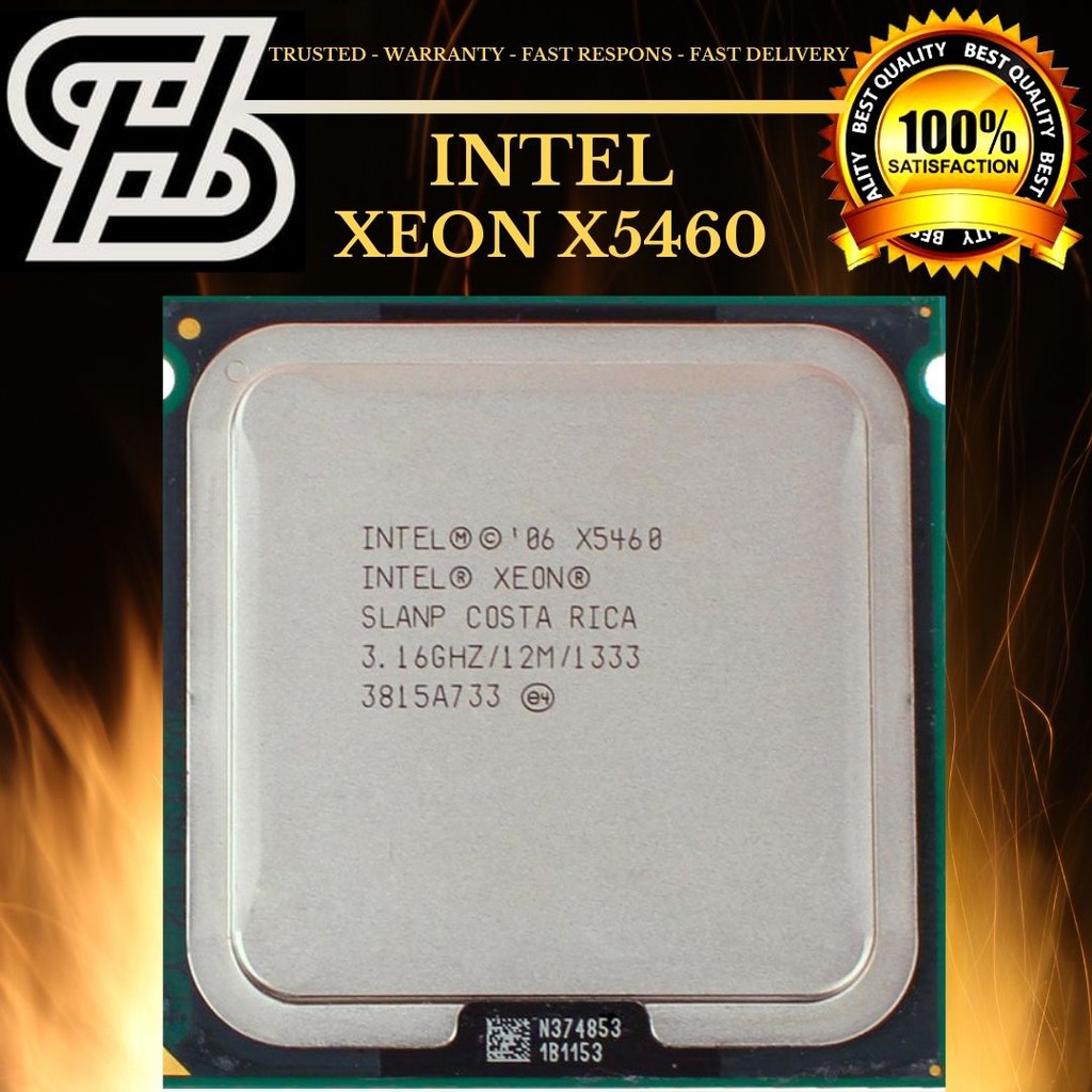 INTEL XEON X5460 3.1Ghz LGA 771 - 775 Cache 12mb QUAD CORE. Setara Q9650  processor best quality for dekstop/pc