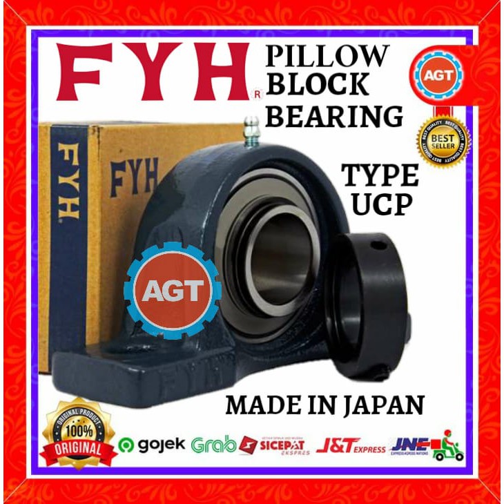 Jual UCP 208 - AS 40mm FYH - PILLOW BLOCK BEARING - JAPAN | Shopee ...