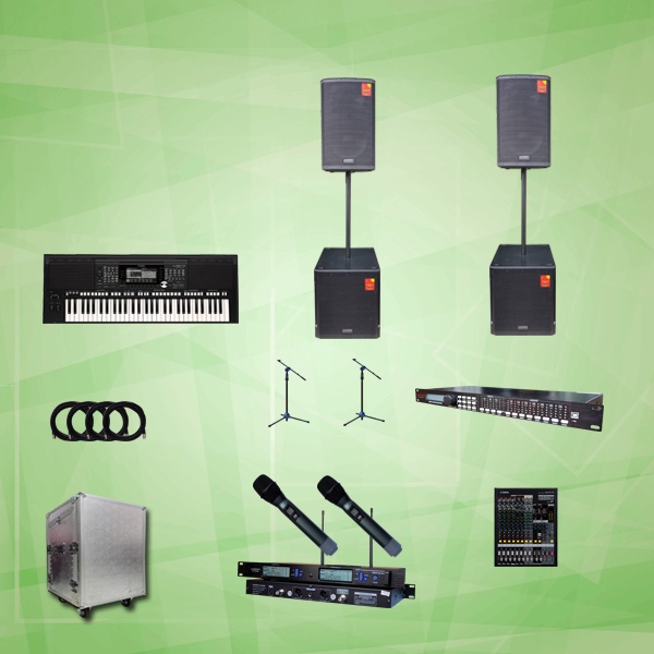 Jual SOUND SYSTEM ACTIVE SPEAKER PAKET ORGAN TUNGGAL 5 YAMAHA AUDERPRO