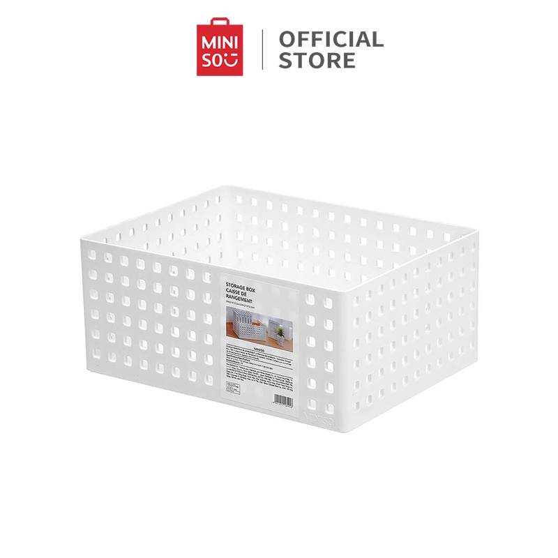 Jual MINISO Stackable Storage Box Organizer Multifungsi, Tinggi, Besar ...