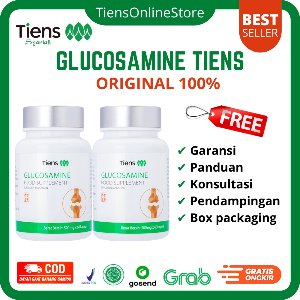 Jual Glucosamine Tiens Isi Kapsul Botol Segel Original Shopee