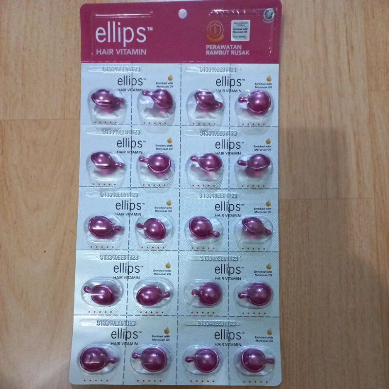 Jual ELLIPS HAIR VITAMIN UNTUK RAMBUT RUSAK ( HARGA PERPCS ) | Shopee ...
