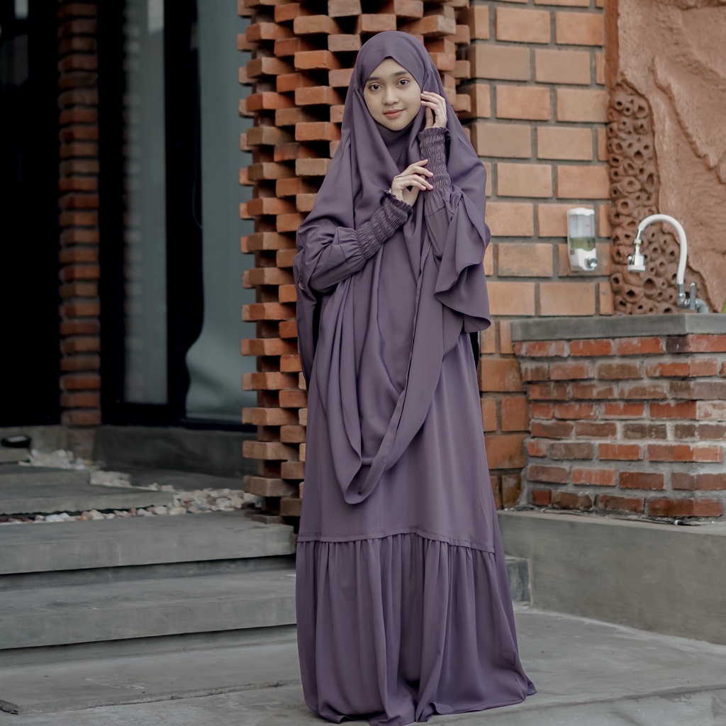 Jual Gamis Set French Khimar Jasmine Set | Shopee Indonesia