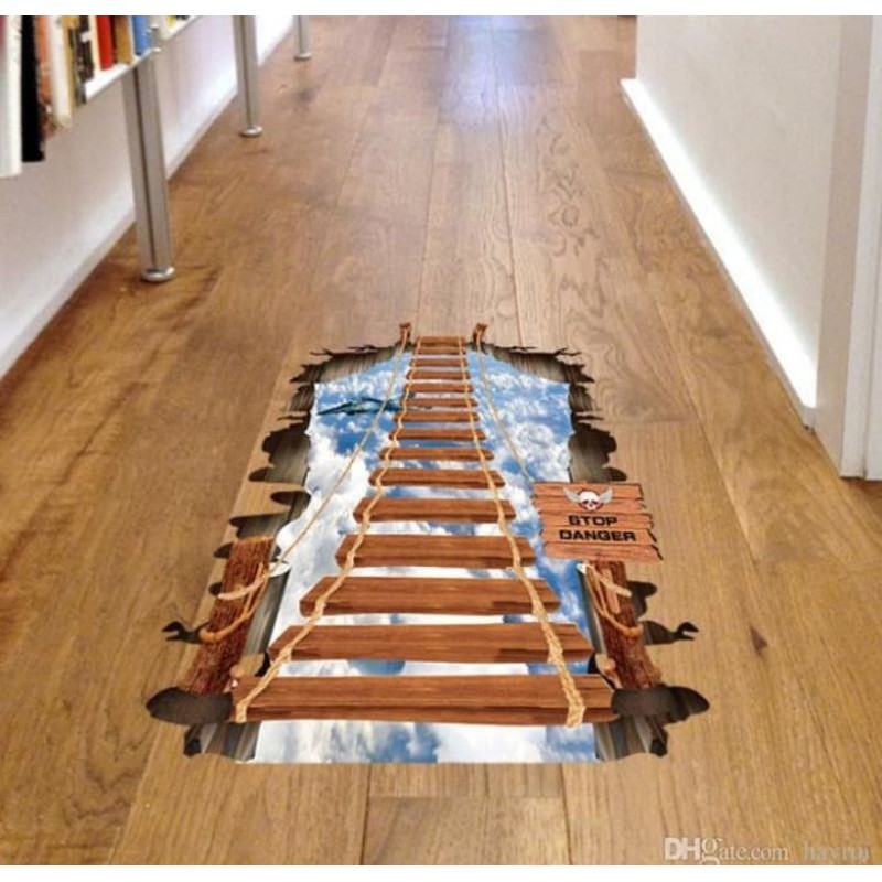 Jual Stiker Dinding wallstiker 60x90cm Motif Karakter Jembatan Gantung