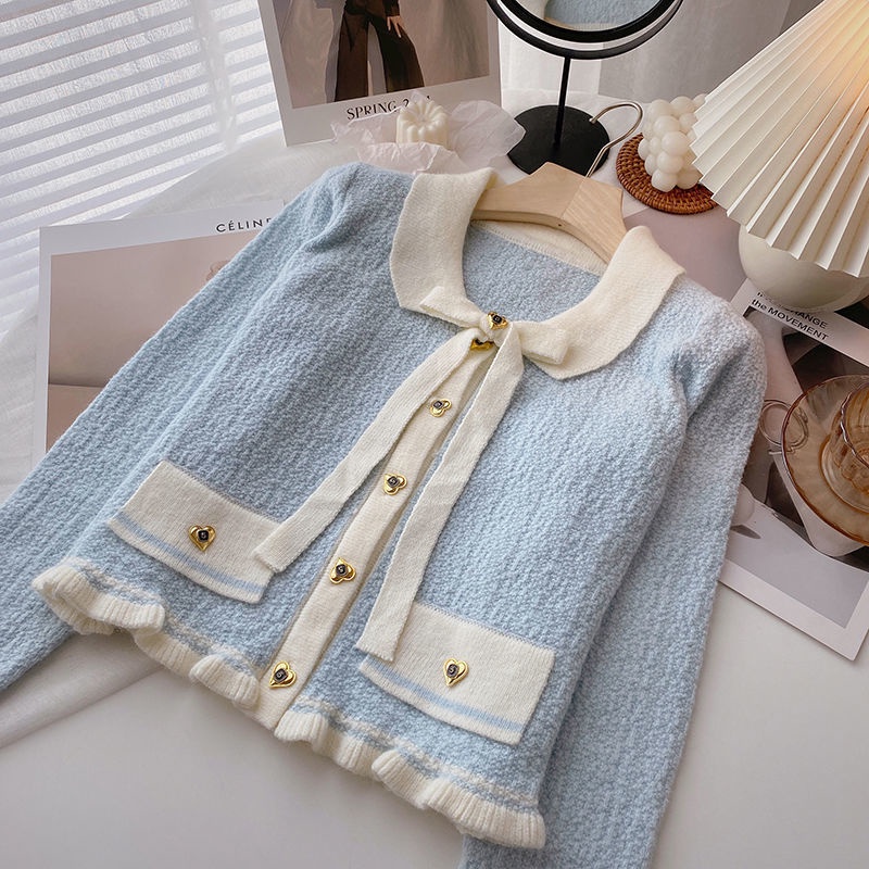Love Gold Button Cardigan - Cardigan Rajut Korea Wanita Giten Collection foto 2